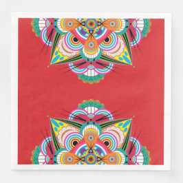 Tiger Dragon Mandala Paper Napkins Serviette