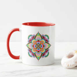 Tiger Dragon Mandala Tasse