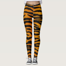 Tiger-Druck-Leggings