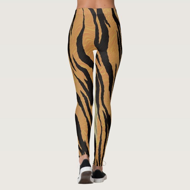 Tiger-Druck-Leggings Leggings (Rückseite)