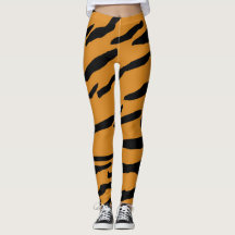 Tiger-Druck-Leggings