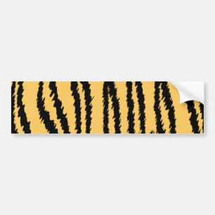 Tiger-Druck-Muster. Orange und Schwarzes Autoaufkleber