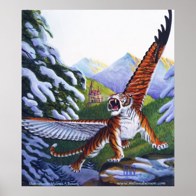 Tiger-Druck Poster (Vorne)