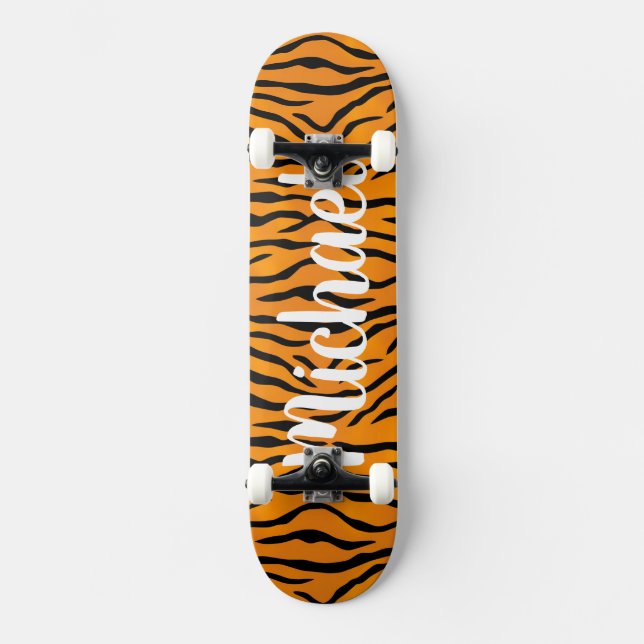 Tiger-Druck Skateboard (Vorderseite)