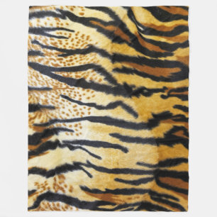 TIGER DRUCKFLOECE BLANKET FLEECEDECKE
