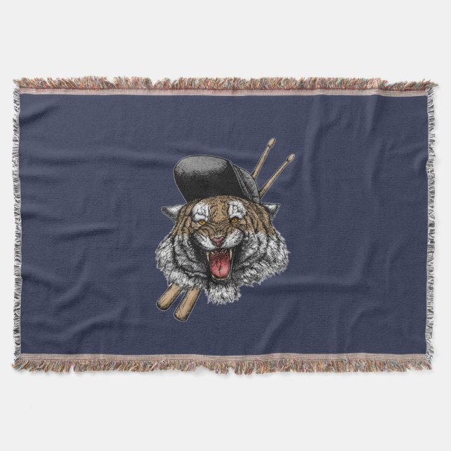 Tiger Drummer Decke (Vorderseite)