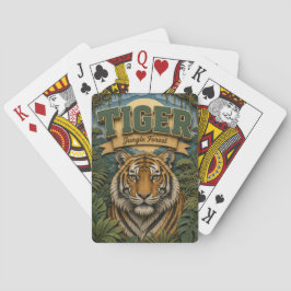 Tiger Dschungelwald POPCUT Spielkarten