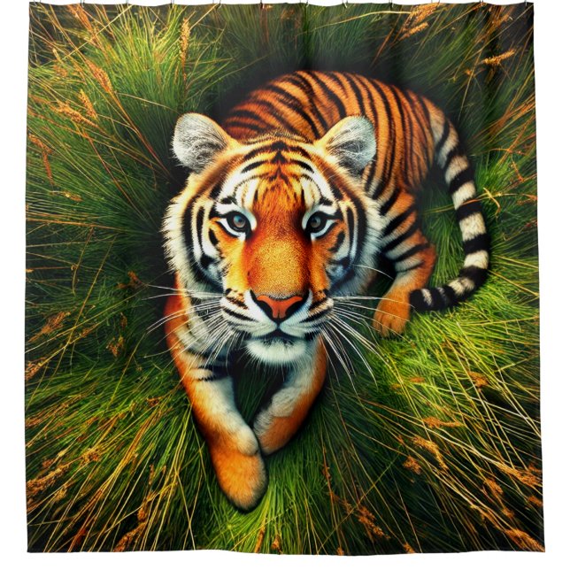 Tiger Duschvorhang (Vorderseite)