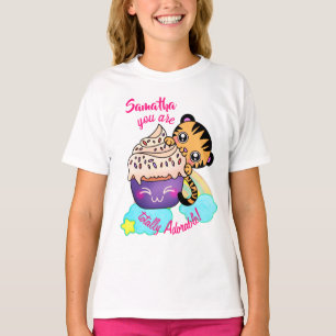 Tiger Eating Cupcake wie Sie Adorable T-Shirt