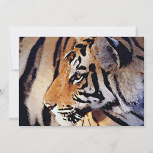 Tiger-Einladung Einladung