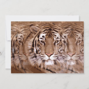 Tiger-Einladung Einladung