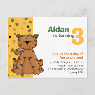 Tiger ・ Einladung zum Geburtstag