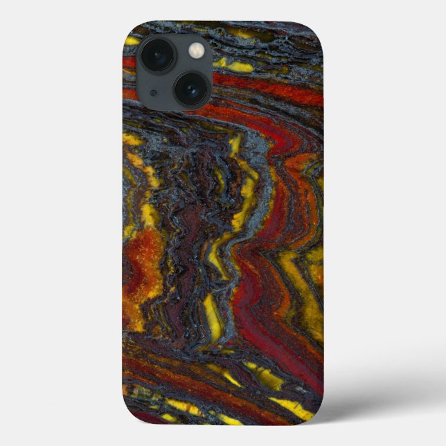 Tiger-Eisen in Rot, Gelb, Blau Case-Mate iPhone Hülle (Rückseite)