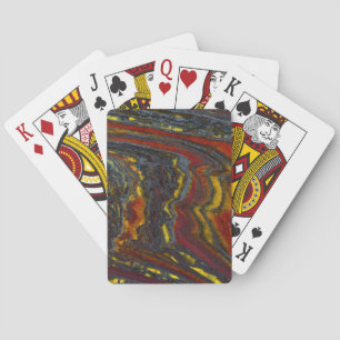 Tiger-Eisen in Rot, Gelb, Blau Spielkarten
