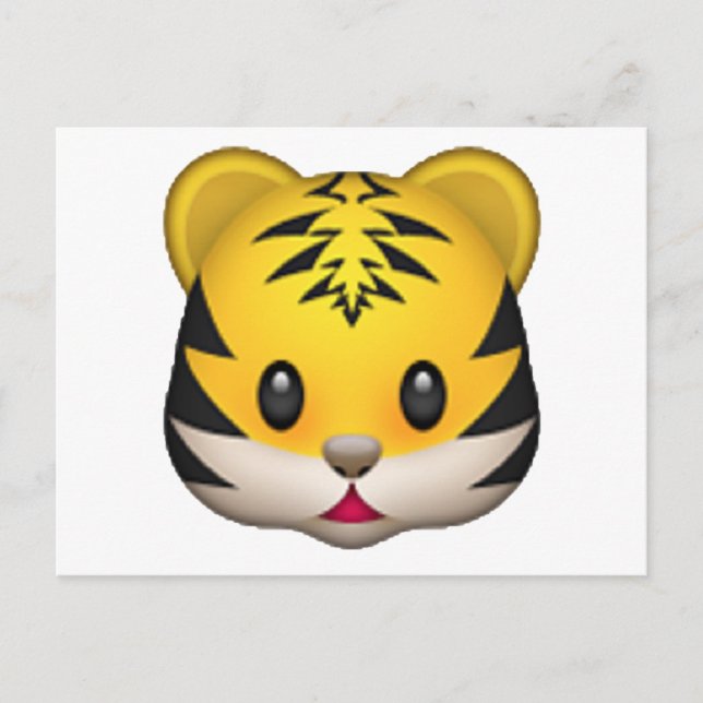 Tiger - Emoji Postkarte (Vorderseite)