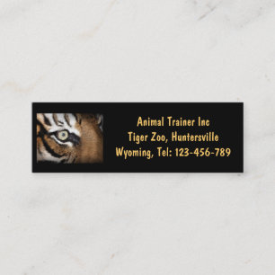 Tiger Eye Business Card Mini Visitenkarte