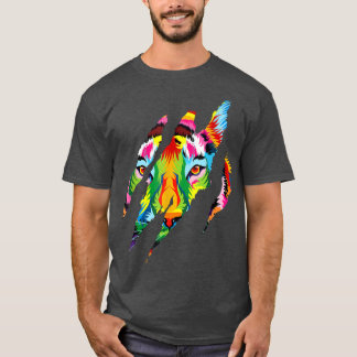 Tiger Eye Claw farbig Tiger Design Tierdesign T-Shirt