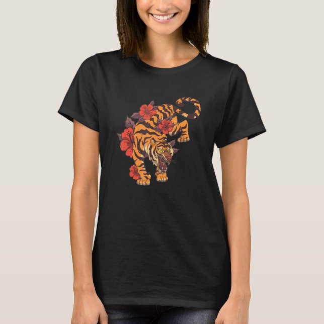 Tiger Eye Safari Zoo Wildlife Animal Zookeeper Cos T-Shirt (Vorderseite)