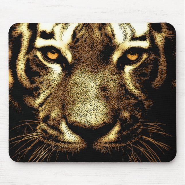 Tiger Eyes Custom Mousepad (Vorne)