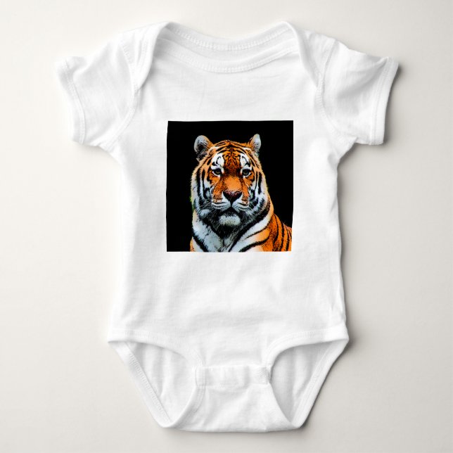 Tiger Eyes Inspiration Baby Strampler (Vorderseite)
