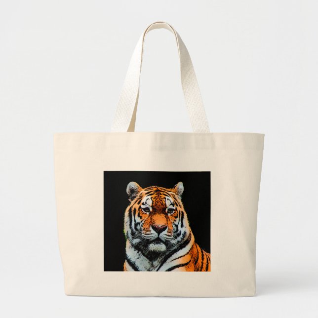 Tiger Eyes Inspiration Jumbo Stoffbeutel (Vorne)