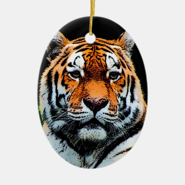 Tiger Eyes Inspiration Keramikornament (Vorne)