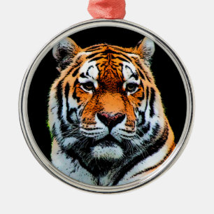Tiger Eyes Inspiration Ornament Aus Metall