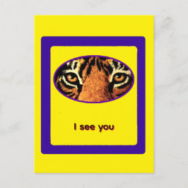 Tiger Eyes Jibney The MUSEUM Zazzle Gifts Postcar Postkarte
