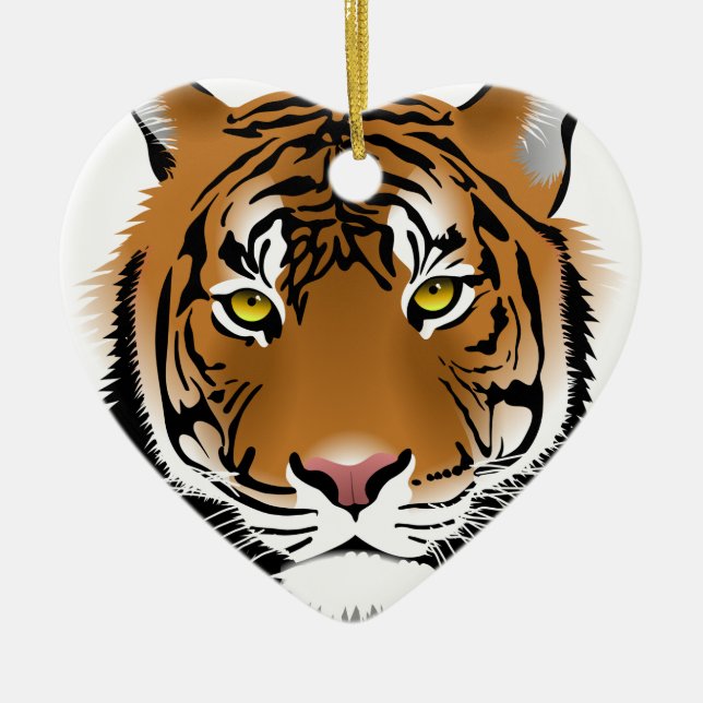 Tiger Eyes Keramikornament (Vorne)