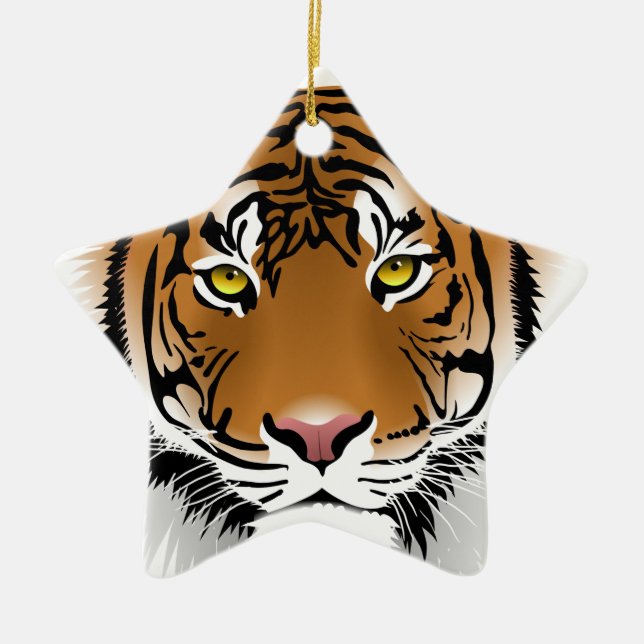 Tiger Eyes Keramikornament (Vorne)