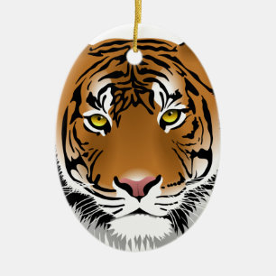 Tiger Eyes Keramikornament