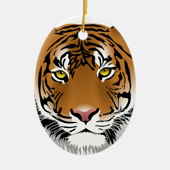 Tiger Eyes Keramikornament (Vorne)