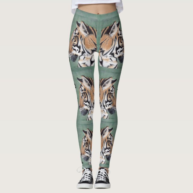 Tiger Eyes Legalize NAME Original Art Leggings (Vorderseite)