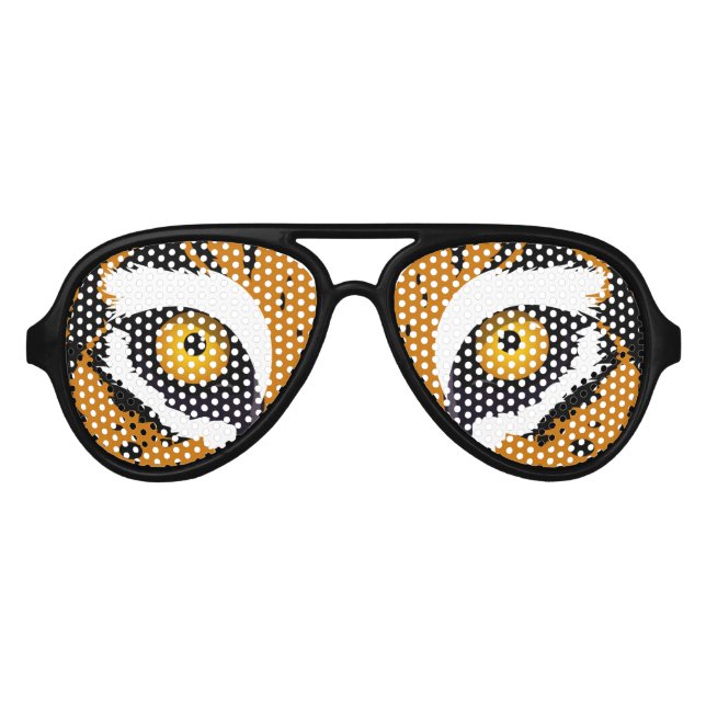 Tiger Eyes Partybrille (Vorderseite)