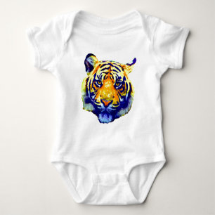 Tiger Eyes Pop Art Baby Strampler