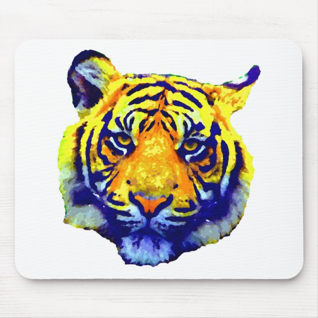 Tiger Eyes Pop Art Mousepad (Vorne)