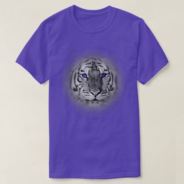 Tiger Eyes Safari Zoo Tierpark Zookeeper T-Shirt (Design vorne)