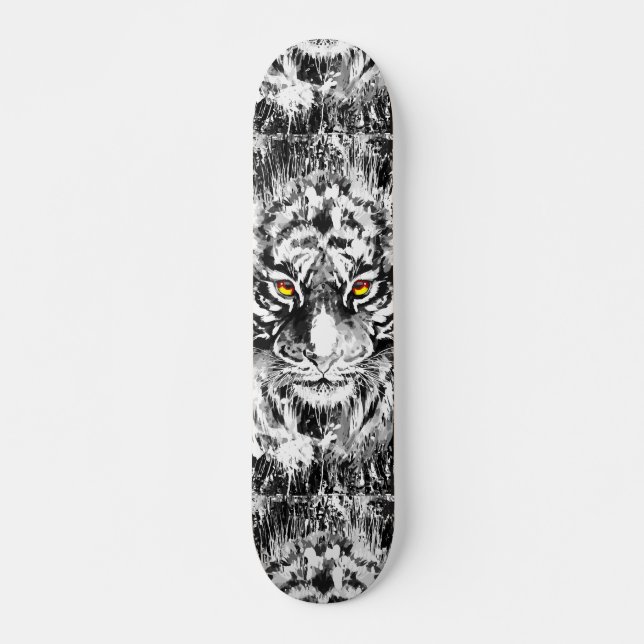 Tiger Eyes - Tiger Head Skateboard (Vorne)