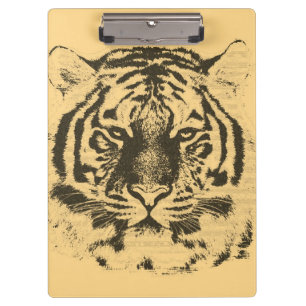 Tiger Face #3 Klemmbrett
