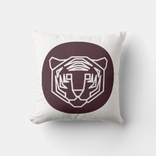 Tiger Face Abzeichen Kissen