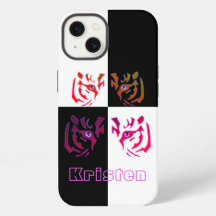 Tiger Face Black & White Karo