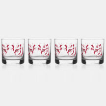Tiger Face Glasses Trinkbehälter Set