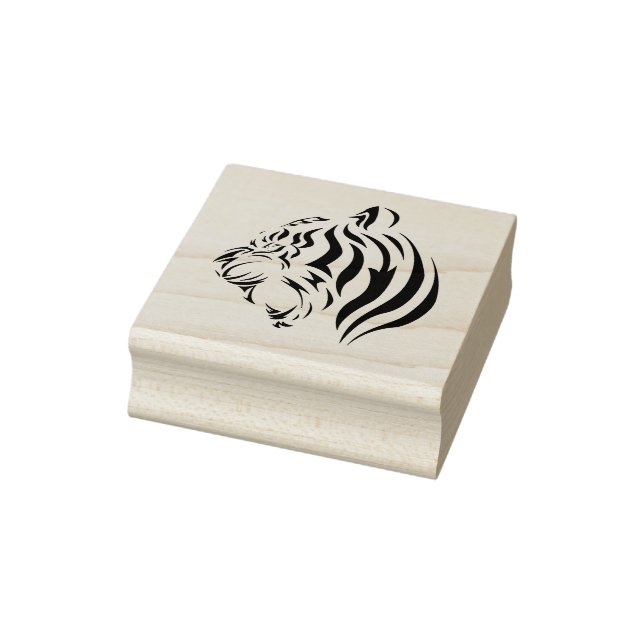Tiger Face Gummistempel (Stempel)