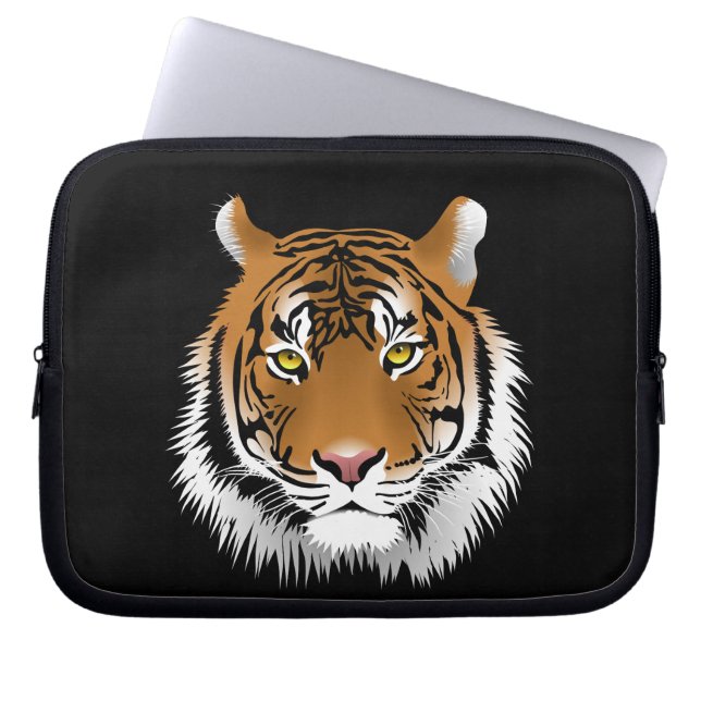 Tiger Face Laptopschutzhülle (Vorderseite)