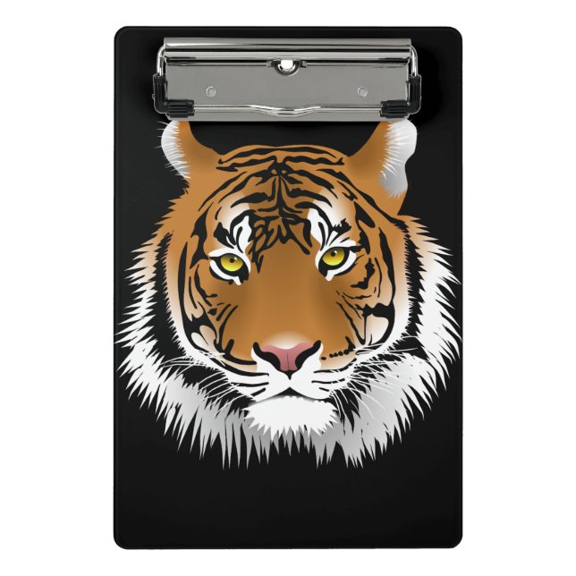 Tiger Face Mini Clipboard Klemmbrett (Vorderseite)