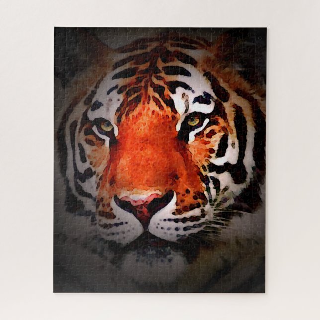 Tiger Face Motivational Artwork Puzzle (Vertikal)
