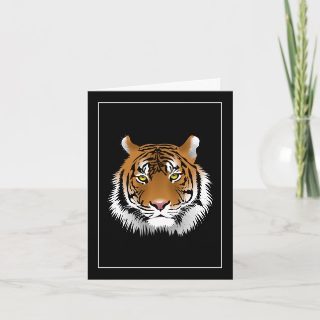 Tiger-Face-Note-Card Karte (Vorderseite)