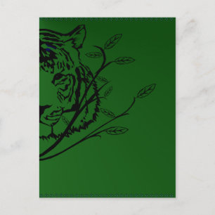Tiger Face Postcard Postkarte