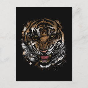 Tiger Face Postkarte