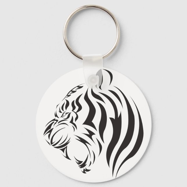 Tiger Face Schlüsselanhänger (Vorderseite)